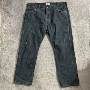Levi's 501 Jeans Mens Size 42x30 Original Fit Button Fly Straight Leg Blue Denim
